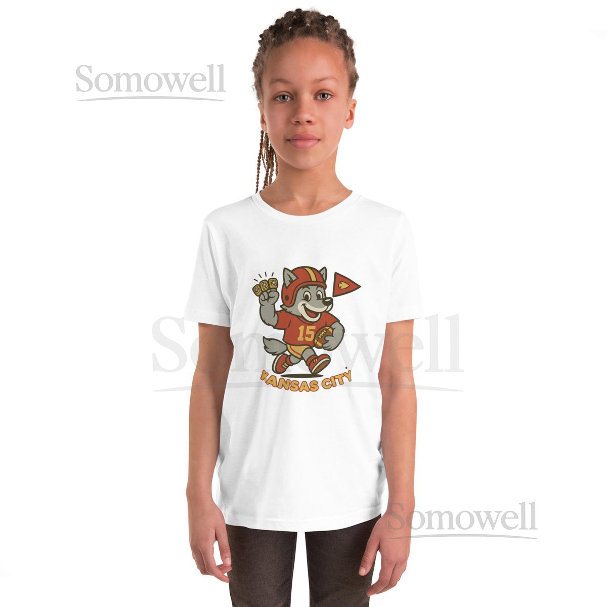 Youth Kansas City Chiefs short sleeve T-shirt_970