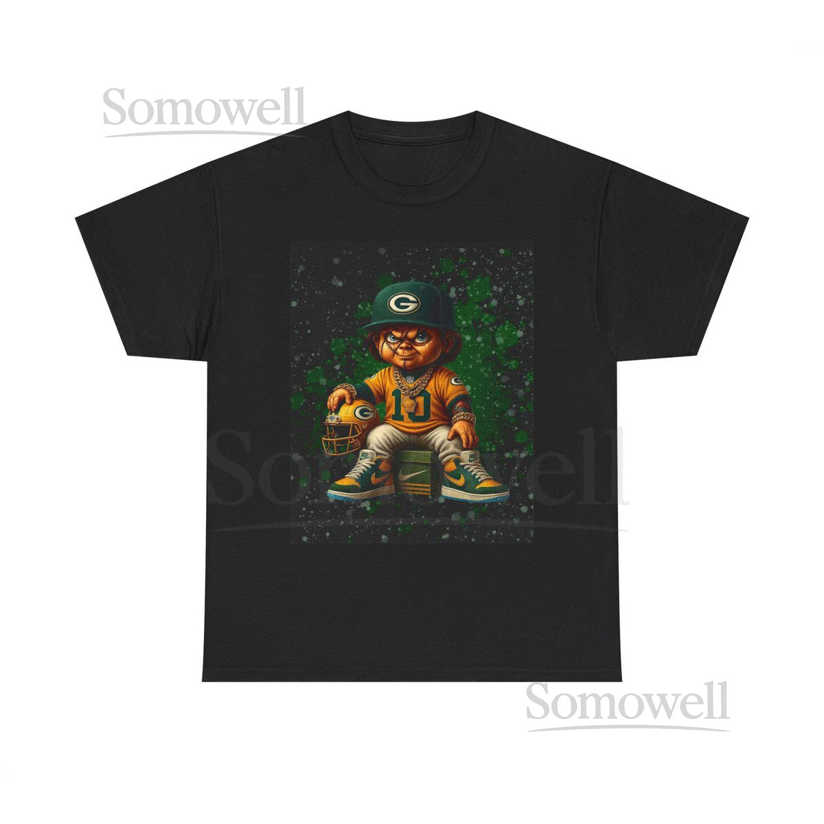 Green bay packers NFL Vintage Football Fan Tee Sports Graphic T-Shirt Casual Everyday Shirt Retro Sportswear_472