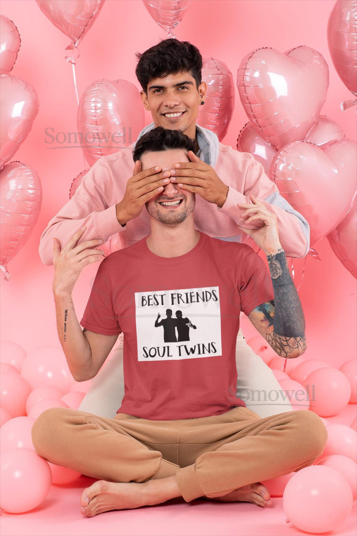 Best Friends Soul Twins Tee gender neutral Soulmate Bestie Celebrations Birthday Presents Christmas present twin clothing matching_31