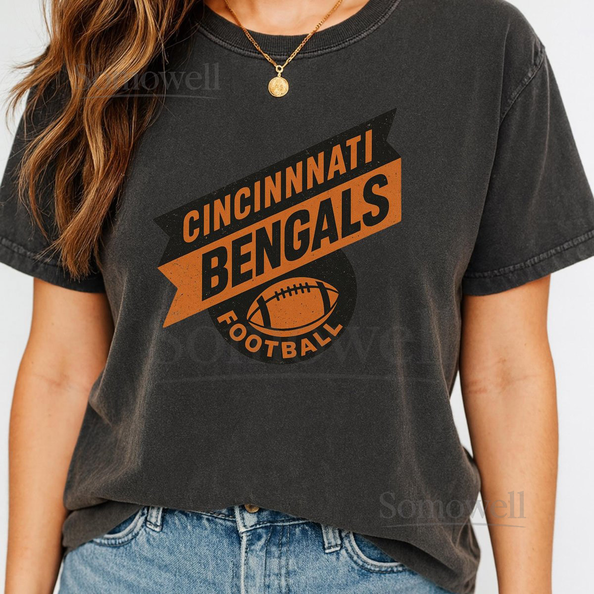 Vintage Cincinnati Bengals T-Shirt Retro NFL Football Fan Apparel_1086