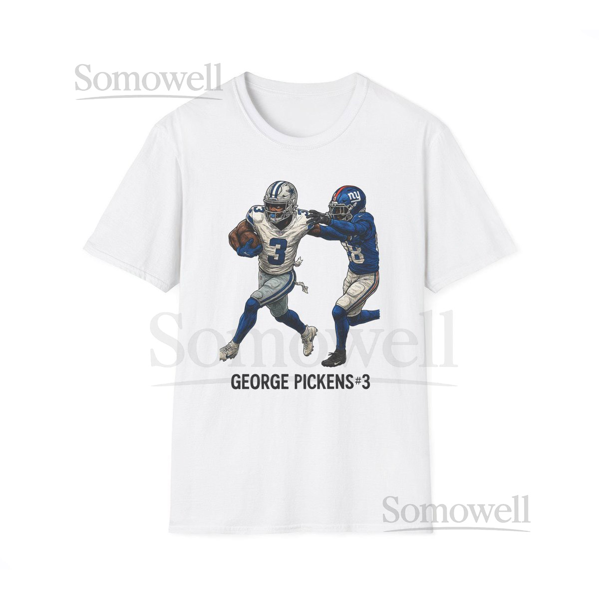 George Pickens Dallas Cowboys Unisex Softstyle T-Shirt Football Fan Shirt Sports Tee Team Apparel Gift for Him Birthday Present_392