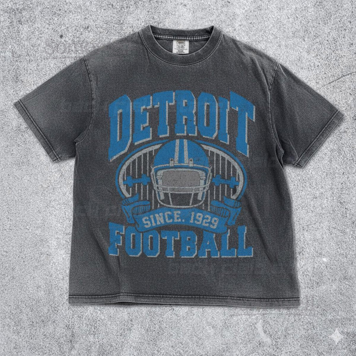 Vintage Detroit Lions Comfort Colors T-Shirt Retro NFL Game Day Tee Washed Football Shirt Unisex Lions Gift for Him Her_713