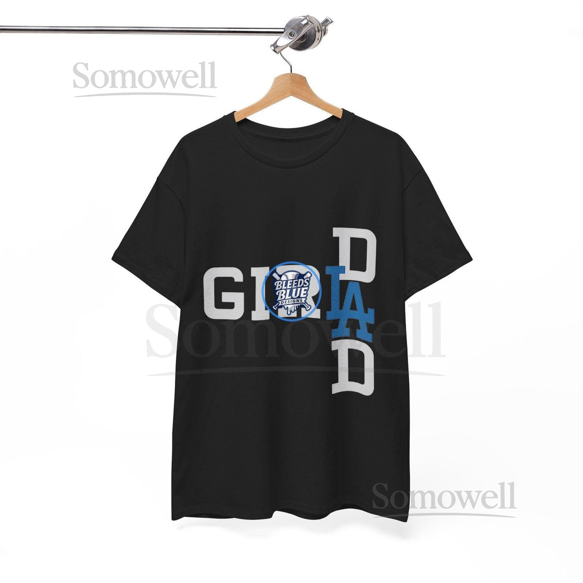 Girl Dad with LA Logo Tee Shirt - Unisex Heavy Cotton Casual Fit_424