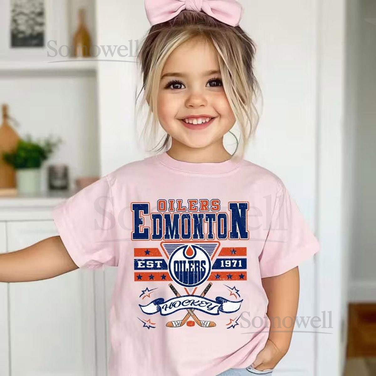 Retro Edmonton Ice Hockey tshirt Youth-Adult Game Day Shirt Vintage Look for Sports Lovers Perfect Gift for Kids Adult Supporters_426