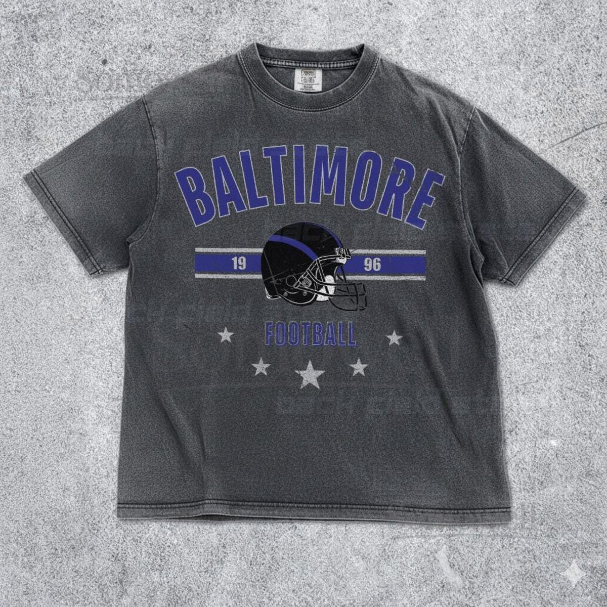 Retro Baltimore Ravens Comfort Colors T-Shirt Vintage NFL Streetwear Tee Washed Casual Football Shirt Unisex Ravens Gift_844