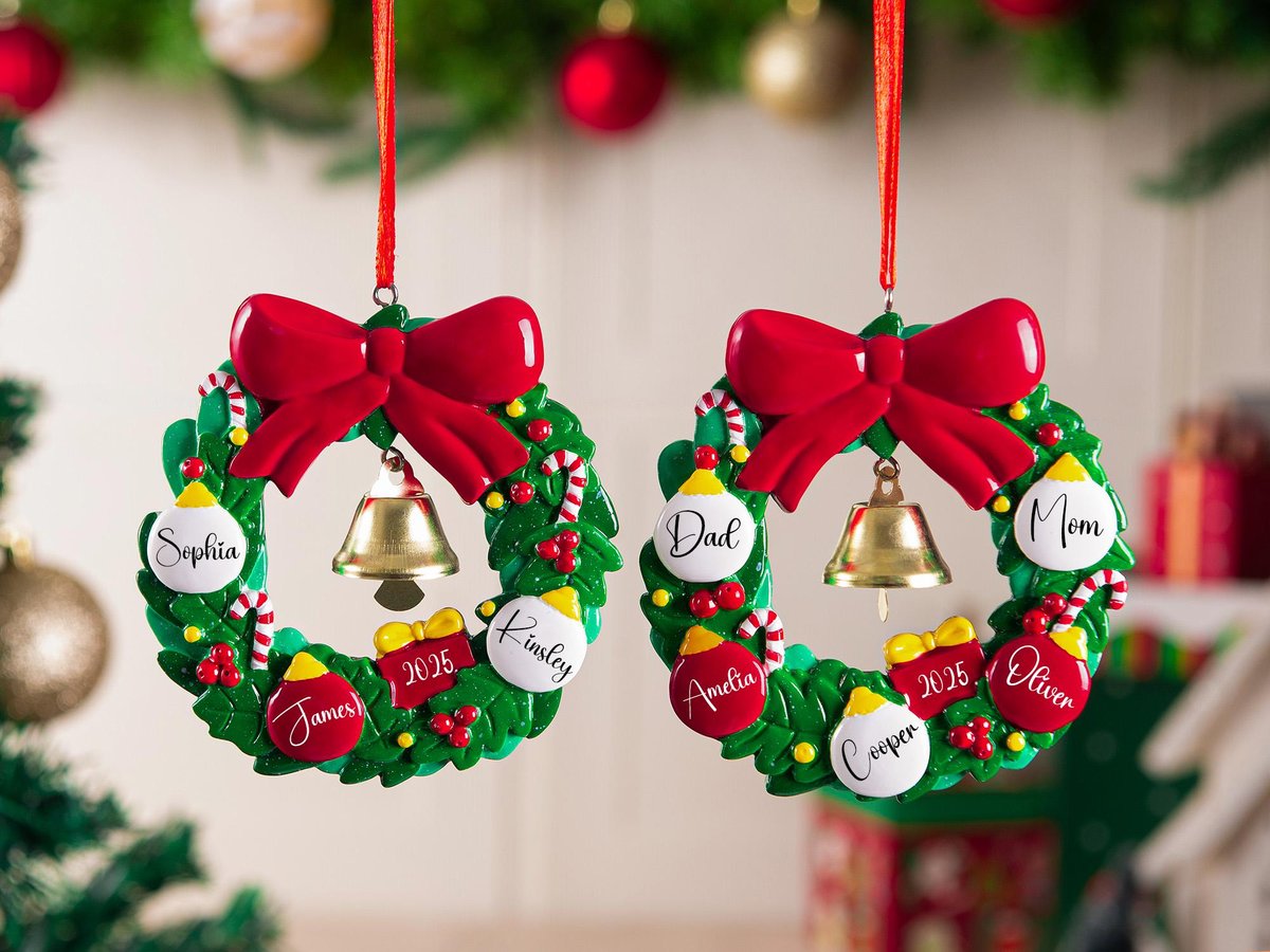 Personalized Family Christmas Ornament 2025 Custom Family Ornament Resin Christmas Tree Ornament Family Christmas Gift Christmas Decor