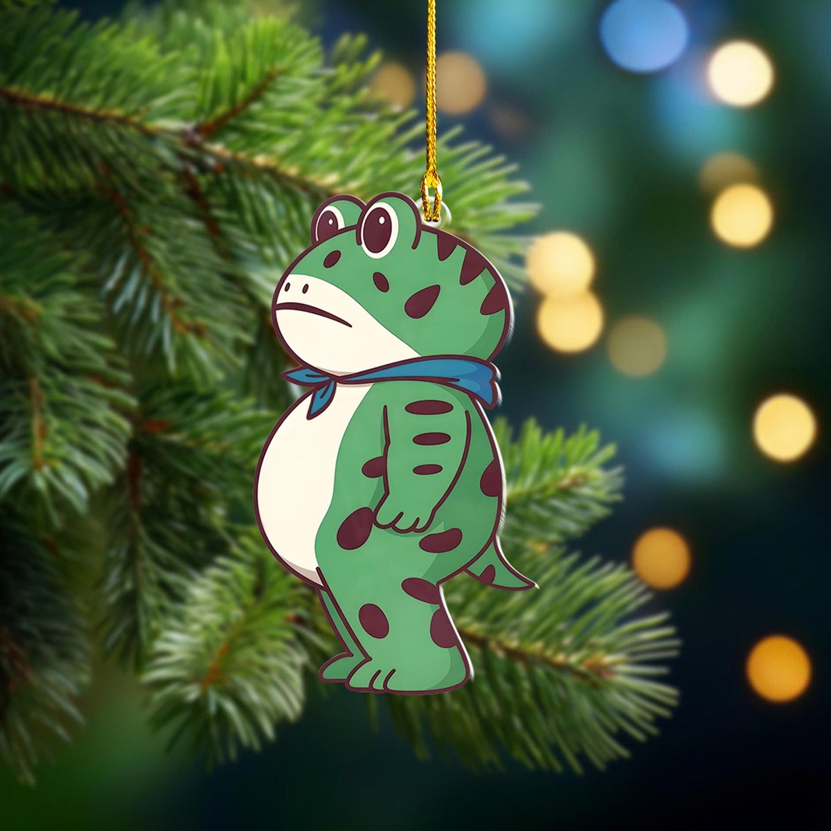 Portland Frog Ornament Political Ornament Freedom Frog Funny Liberal Pro-democrat Gift Anti Maga Ornament Frog Meme Ornament