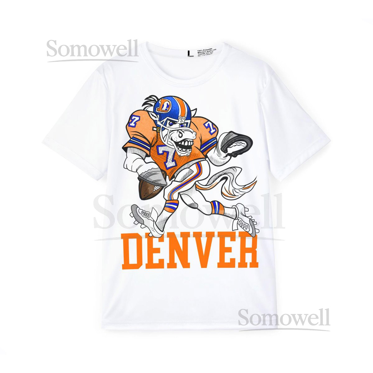 Vintage Denver Broncos T-shirt Men's Football Jersey Sports Fan Tee Athletic Shirt Retro NFL Top_588