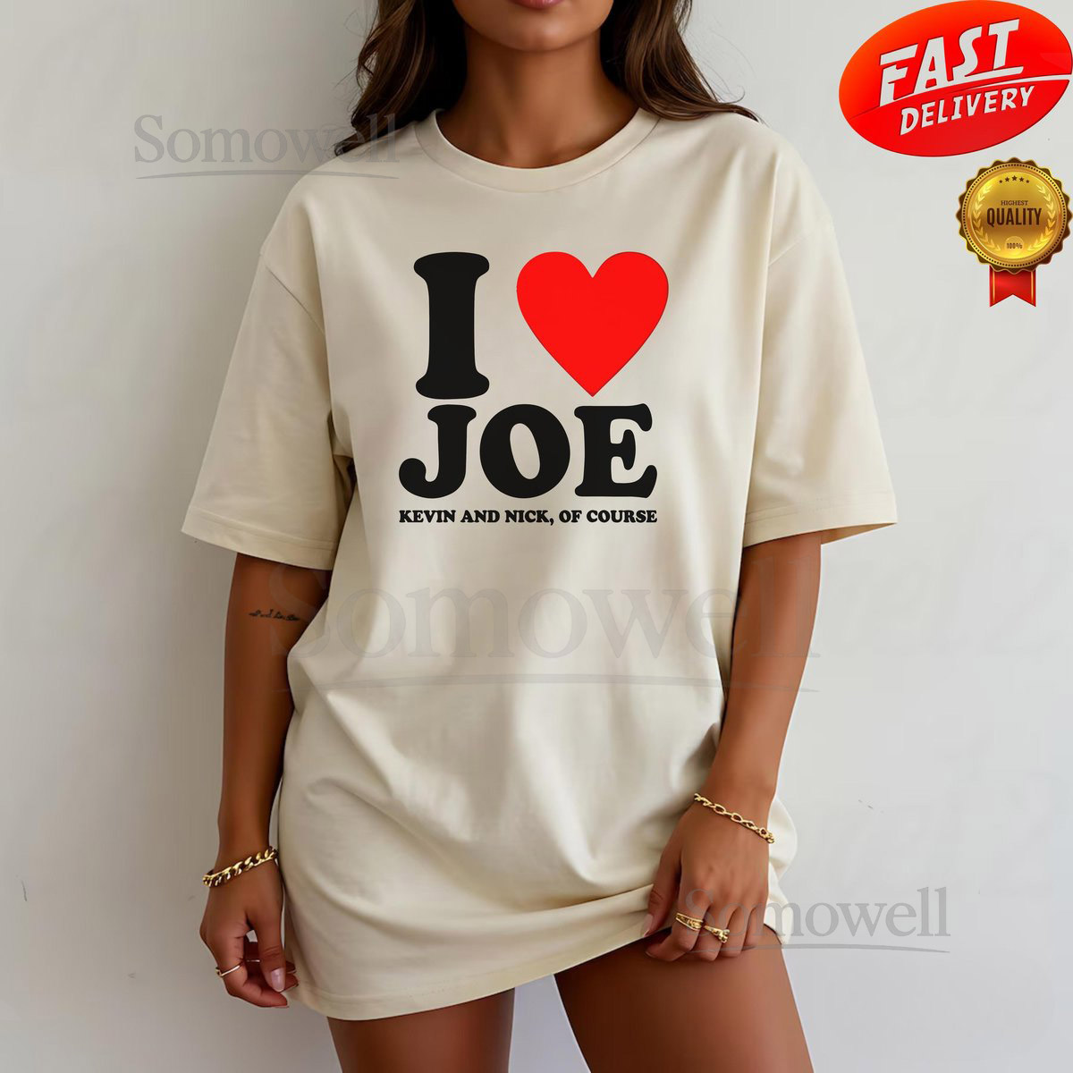 I Love Joe Unisex Heavy Cotton Tee Jonas Burnin' Up Tour Shirt Trendy Streatwear Gift Gift for Fan Jonas Retro 90's_214