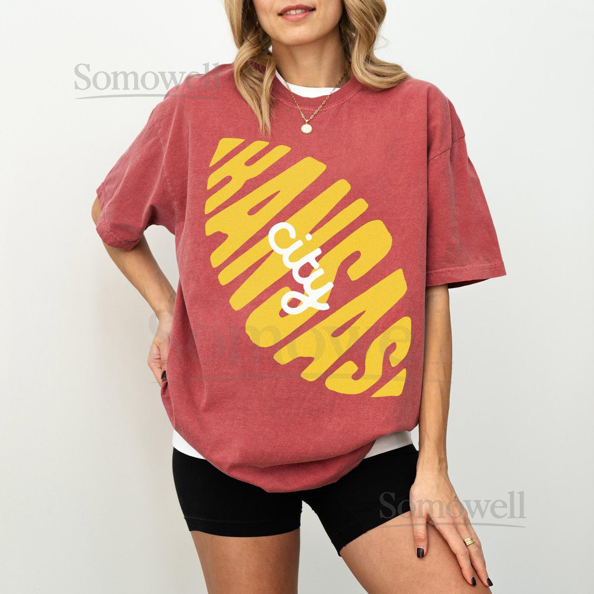 Kansas City Football T-Shirt Retro KC Football Game Day Graphic Tee Apparel_374