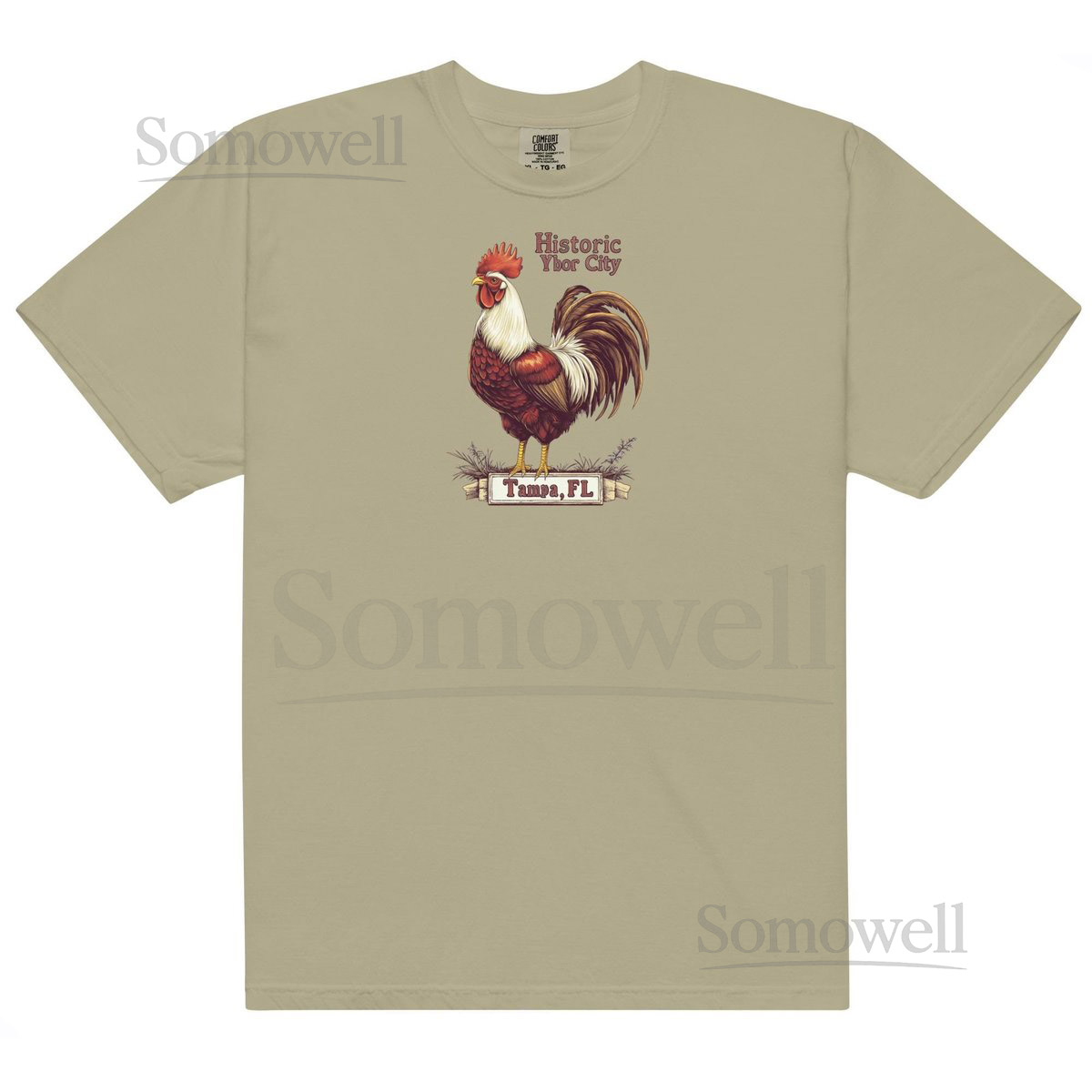 Historic Ybor City Rooster T-Shirt Tampa FL Graphic Tee Vintage Florida Souvenir Unisex_525