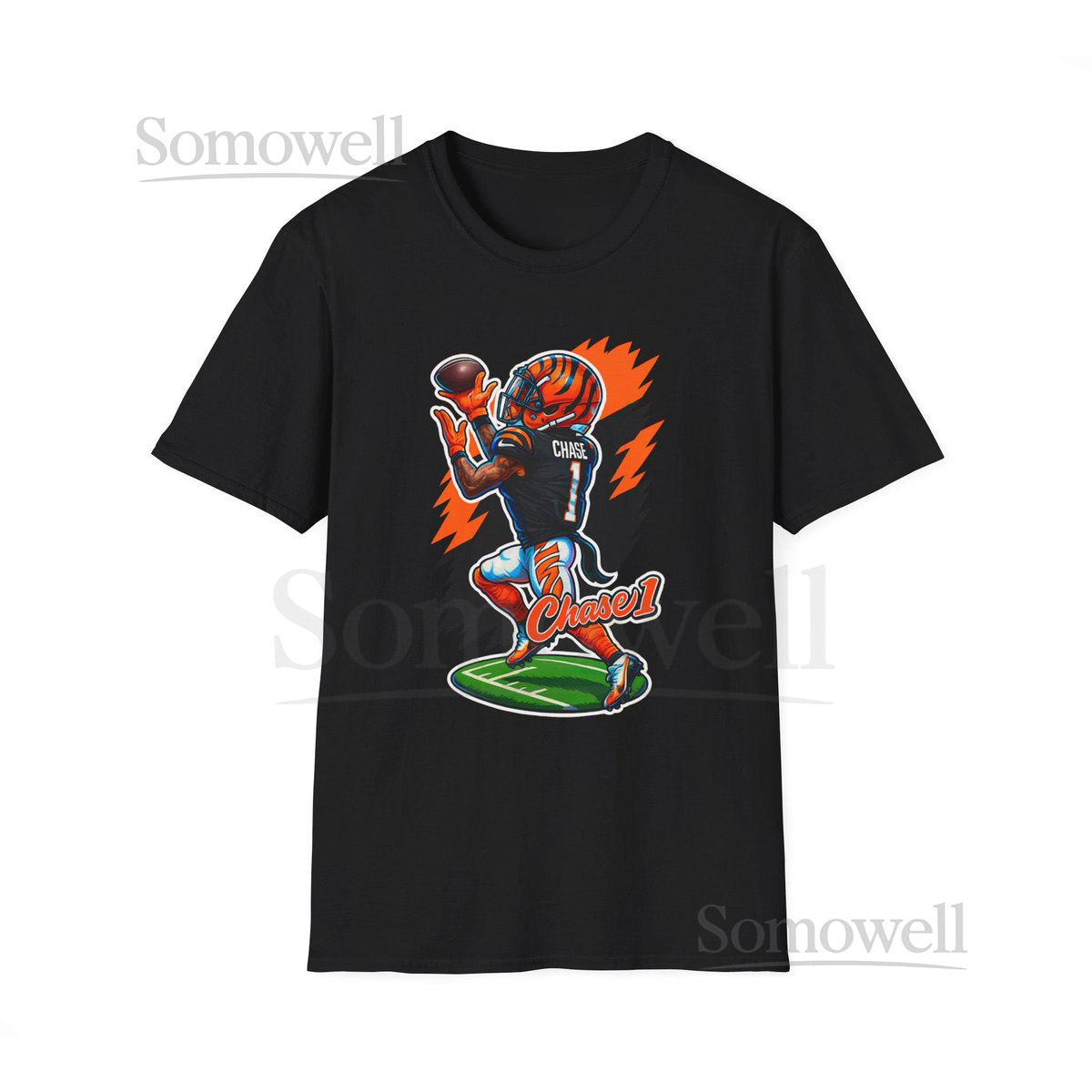 Ja'marr Chase Bengals Cartoon Caricature Shirt Design_679