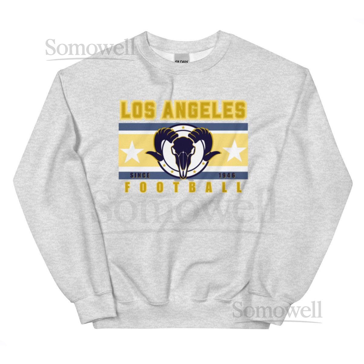 Vintage Rams Football Sweatshirt Retro Game Day Crewneck Fan Gift_150