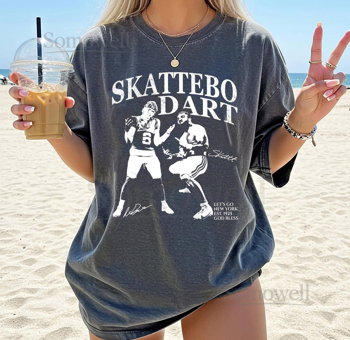 Comfort Colors Dart And Skattebo Vintage T-Shirt New York Retro Rap Tee Game Day Tee Football Season Vintage New York Fans_91