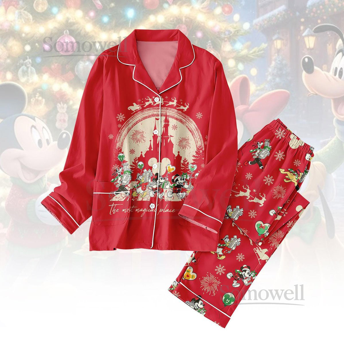 It's The Most Wonderful Time of The Year Christmas Pajamas Set Cartoon Mickey and Friends Matching Family Pajamas Disney Xmas Gifts_39