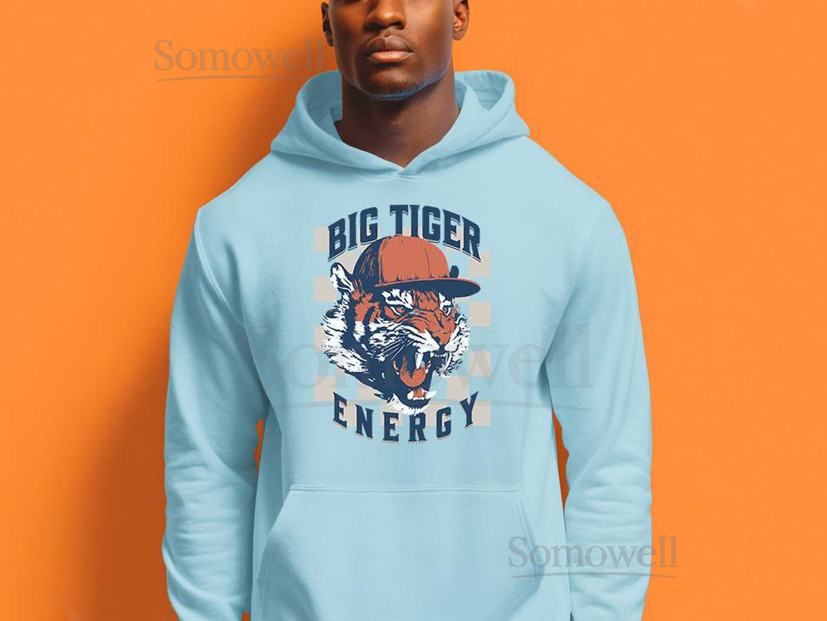 90's Style Tigers Hoodie Retro Detroit Shirt Big Tiger Energy Sweatshirt Baseball Lover Hoodie Bold Fan Gift for Him or Her_16
