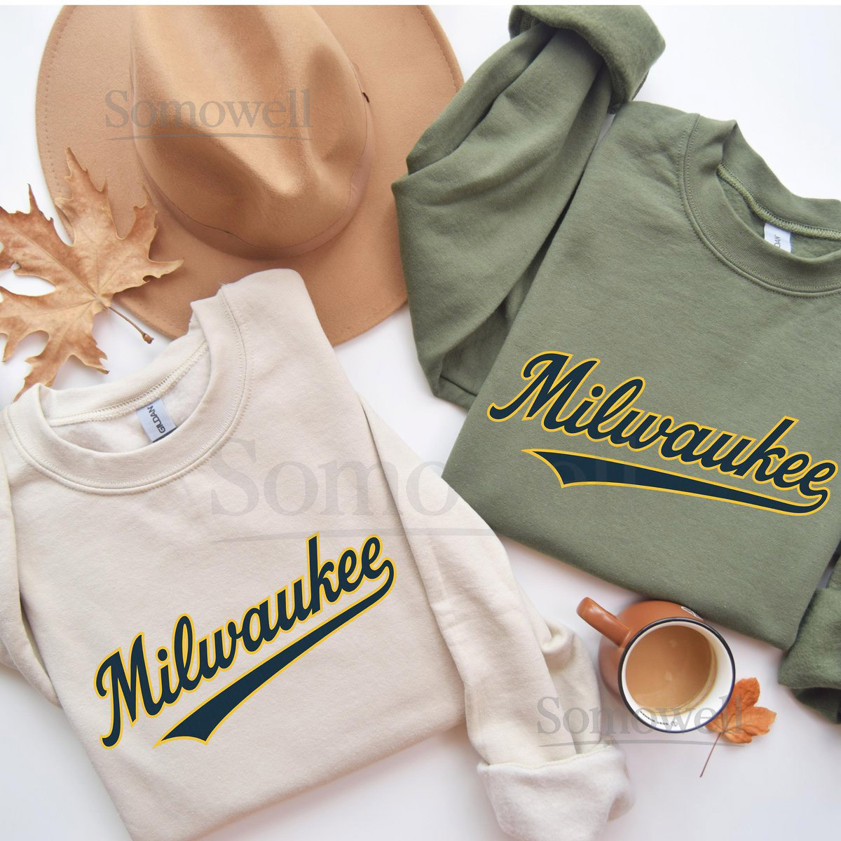 Milwaukee Retro Sweatshirt 100 Cotton Vintage Baseball Graphic Unisex S-3XL_693