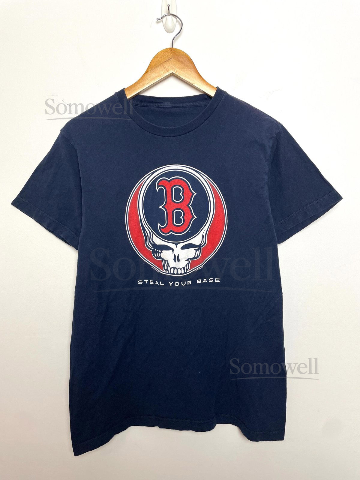 MLB Baseball Boston Red Sox Grateful Dead Steal Your Face Graphic Tee Shirt size adult Medium_467