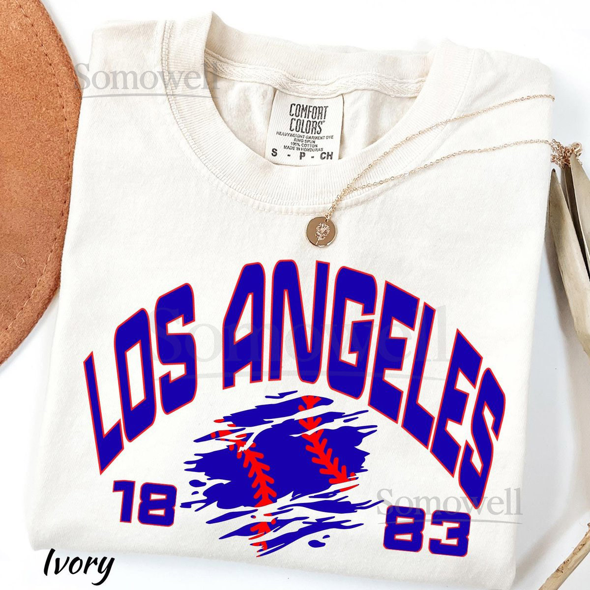Comfort Colors Los Angeles Baseball T-shirt Womens Game Day Tshirt LA Fan Shirt Vintage Los Angeles Football Tshirt LA Game Day Shirt_235