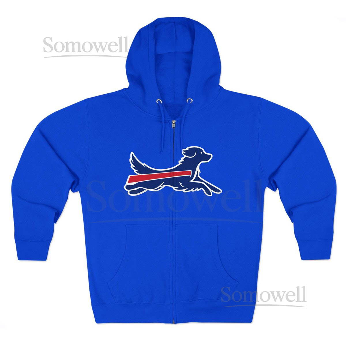 Golden Retriever Buffalo Bills Dog Logo Zip Hoodie_662