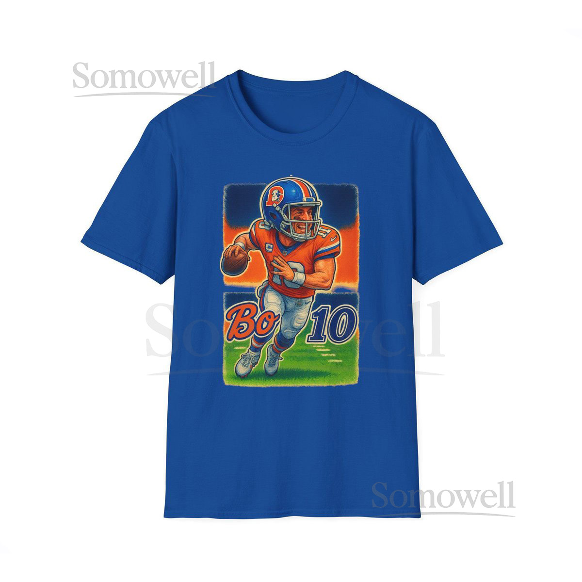 Bo Nix Denver Broncos Cartoon Caricature Shirt Design_23