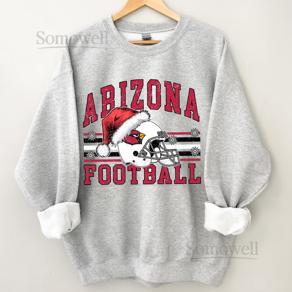 Arizona Cardinals Christmas Sweatshirt Vintage Football Helmet Graphic_27