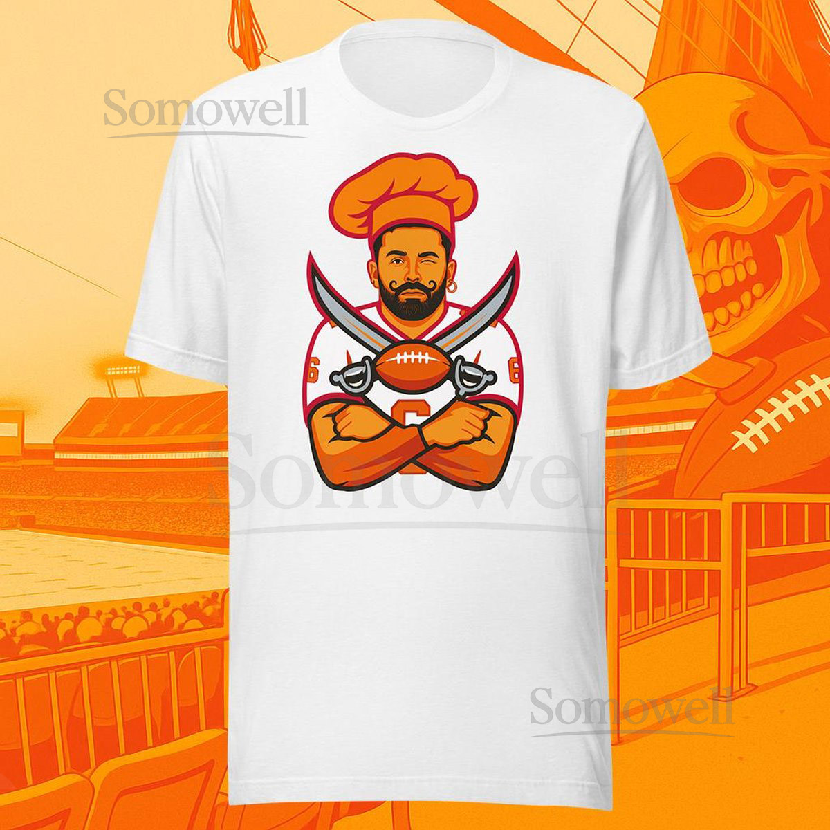 Bakerman QB Tee Tampa Bay Football Graphic Shirt Vintage Gameday Top Retro Creamsicle Vibes Gift for Florida Fans Unisex_43