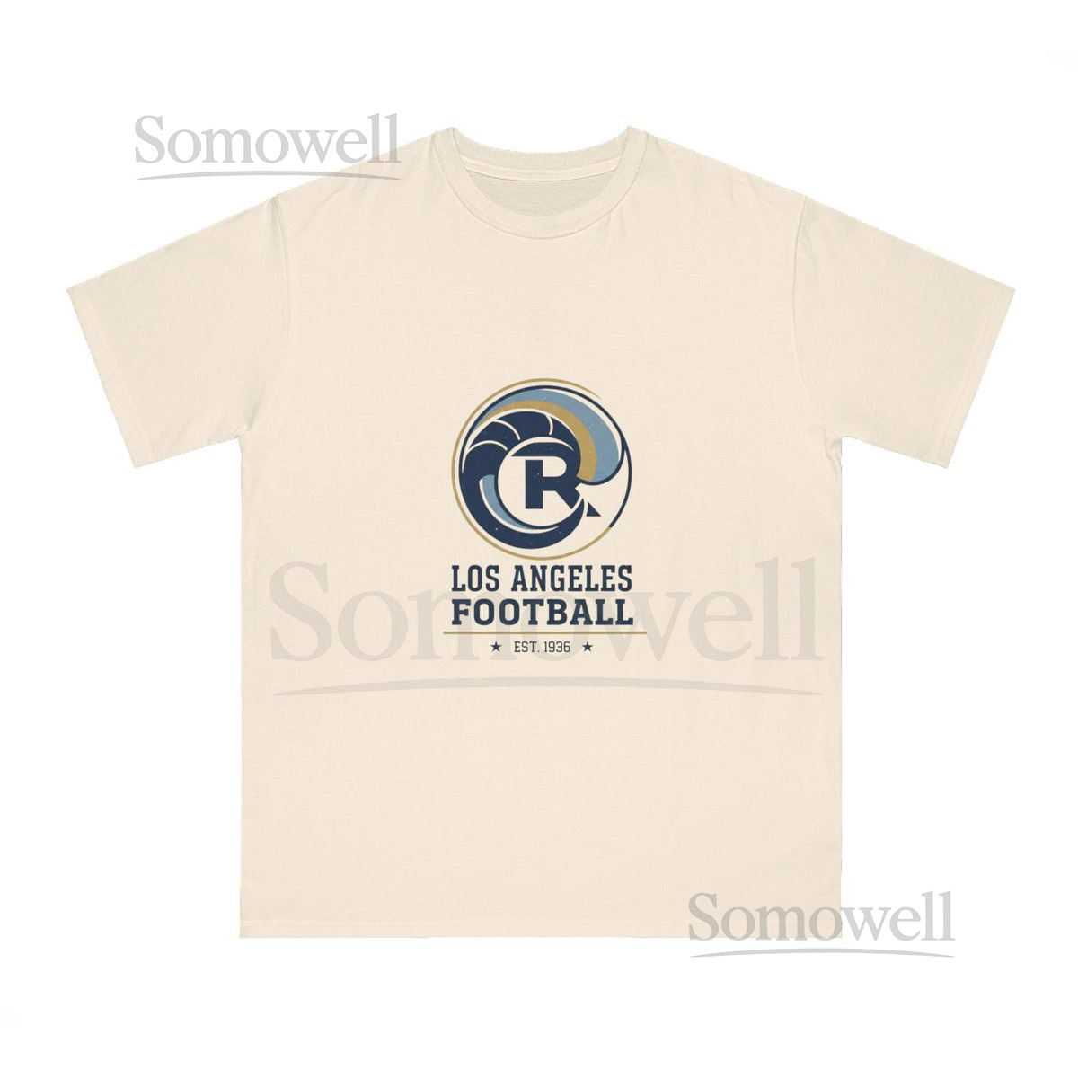 100 Organic Cotton Los Angeles Football T-Shirt Unisex Apparel vintage Sports Tee Gift for Fans Casual Wear Soft Cotton Eco-Friendly_1