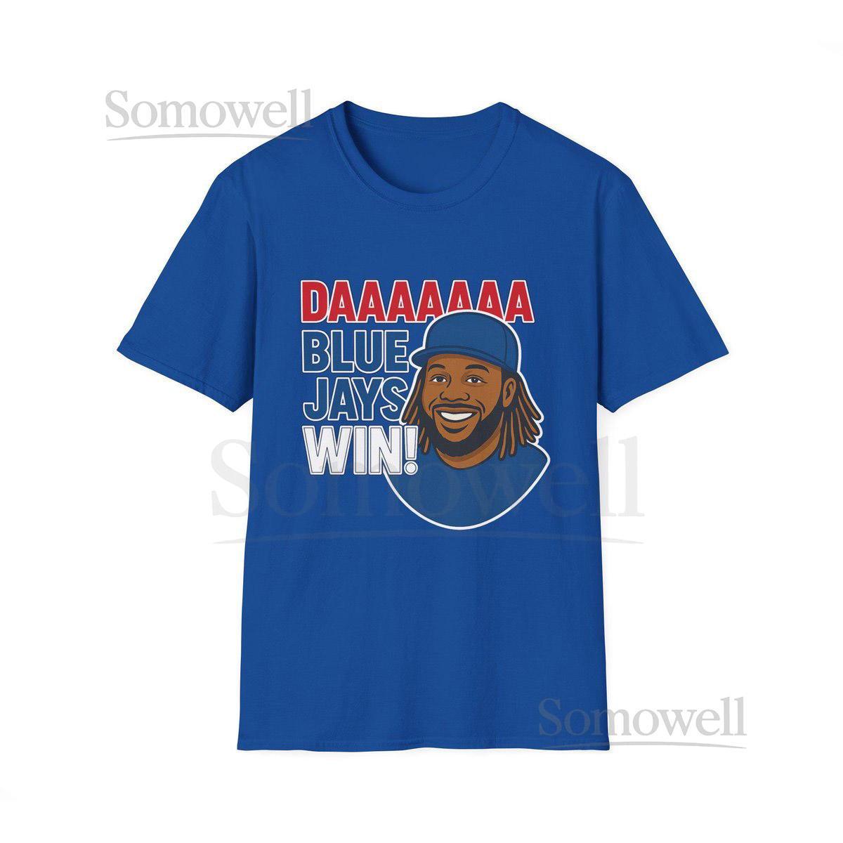 DAAAAA Blue Jays Win - Vladimir Guerrero Jr. Unisex Softstyle T-Shirt Fun Baseball Fan Tee Perfect for Game Days Birthday Gift_395