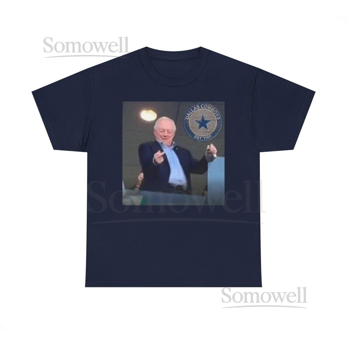 Jerry Jones Dallas Cowboys Middle Finger Tshirt_406