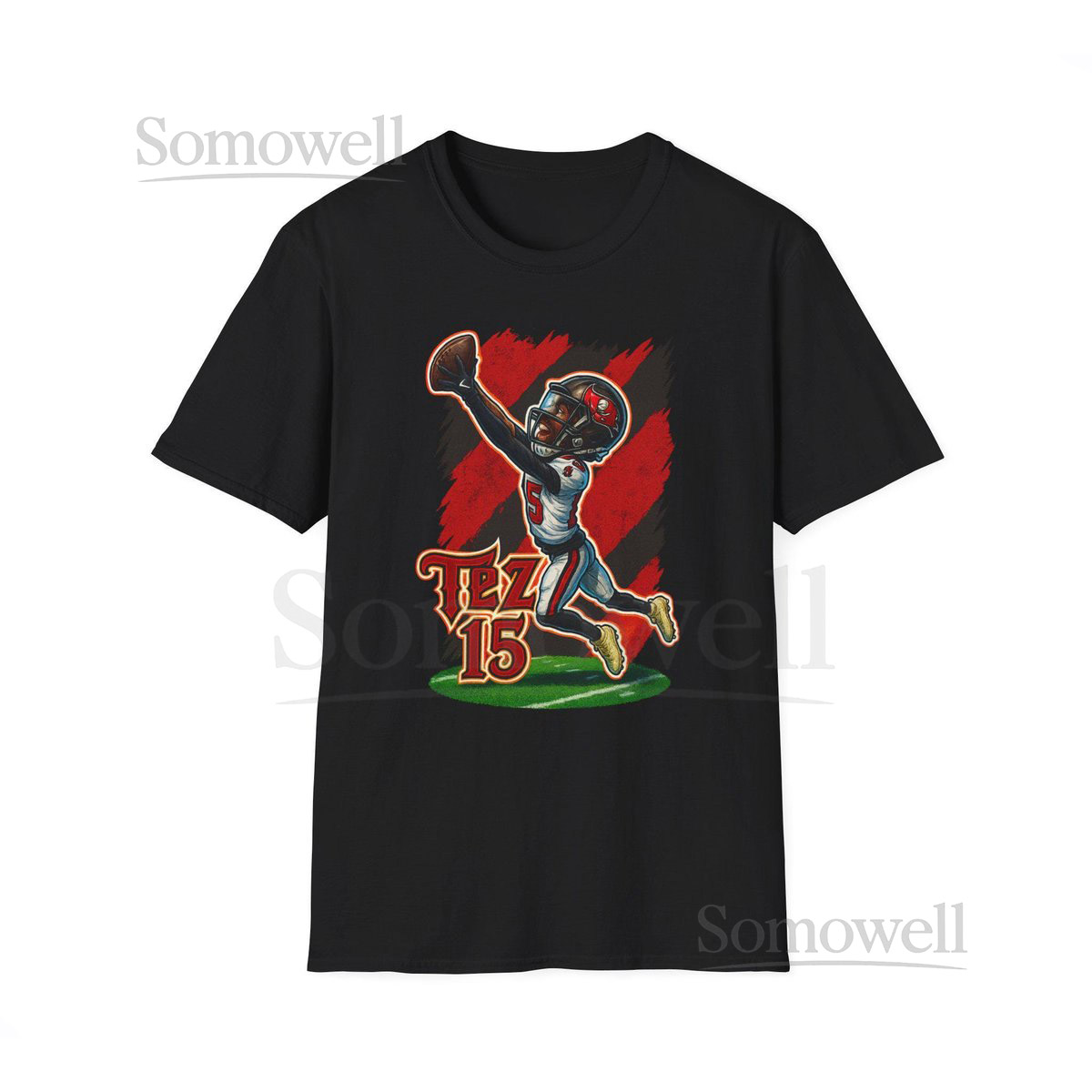 Tez Johnson Tampa Bay Buccaneers Cartoon Caricature Shirt Design_229