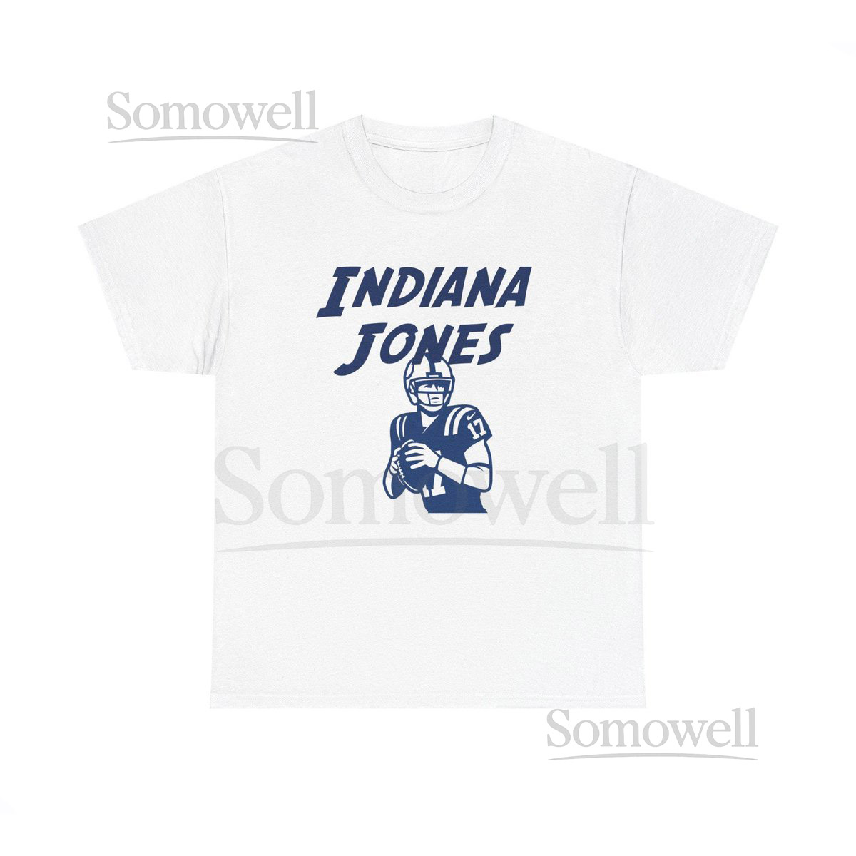 Indiana Jones Inspired Unisex Tee Daniel Jones Colts Fan Shirt Graphic Tshirt Soft Fit Cotton Colts NFL Gear Indian_439