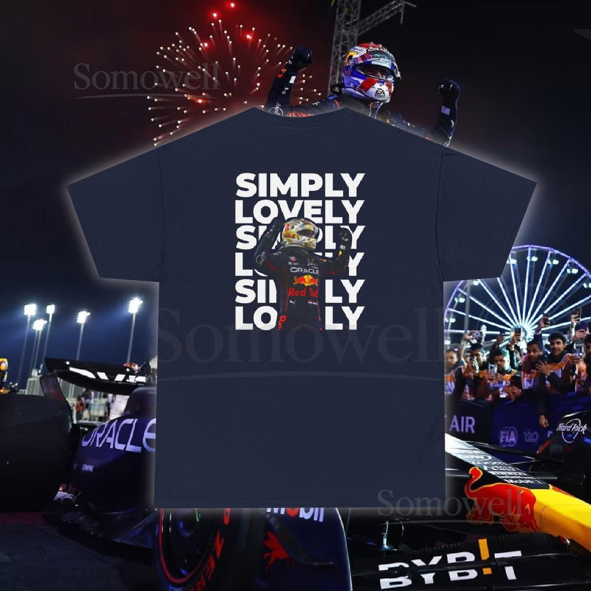 Max Verstappen Simply Lovely T-Shirt F1 Tee Motorsport Apparel Formula 1 merch_558