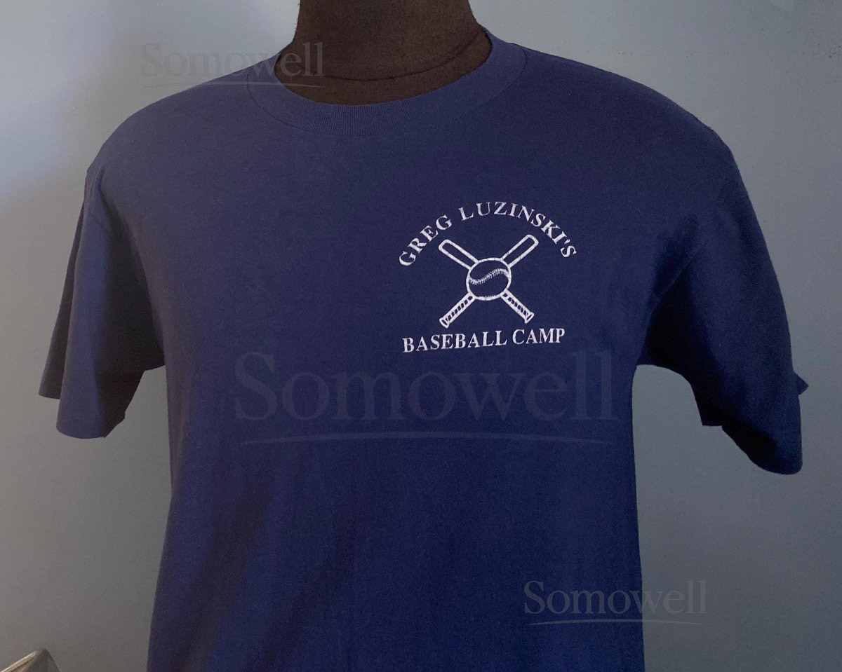 Vintage 80s Greg Luzinski's Baseball Camp T-Shirt Chicago White Sox - MEDIUM_419