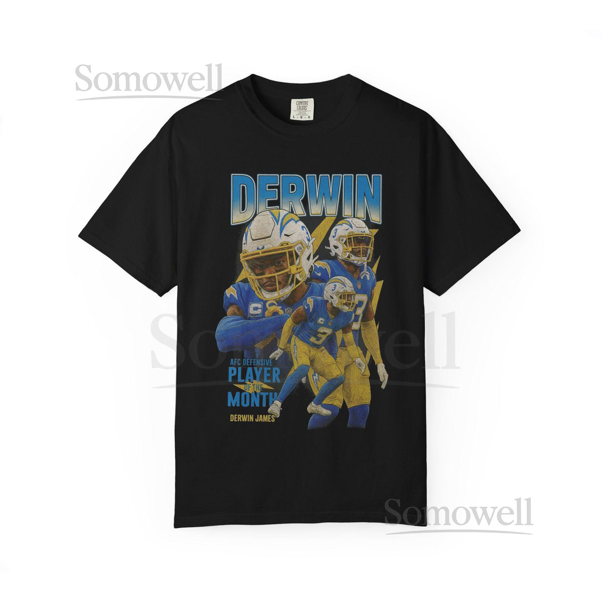 Derwin James T-shirt Bootleg Tee Los Angeles Chargers Retro Football Shirt_131