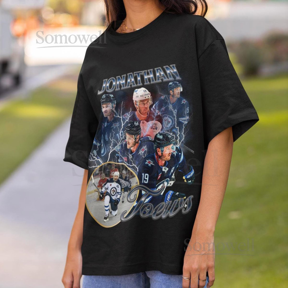 Jonathan Toews Vintage 90s Winnipeg Jets NHL Hockey Design Retro Bootleg Gift Classic Graphic Unisex T-Shirt Limited Edition Jets NHL Shirt_238