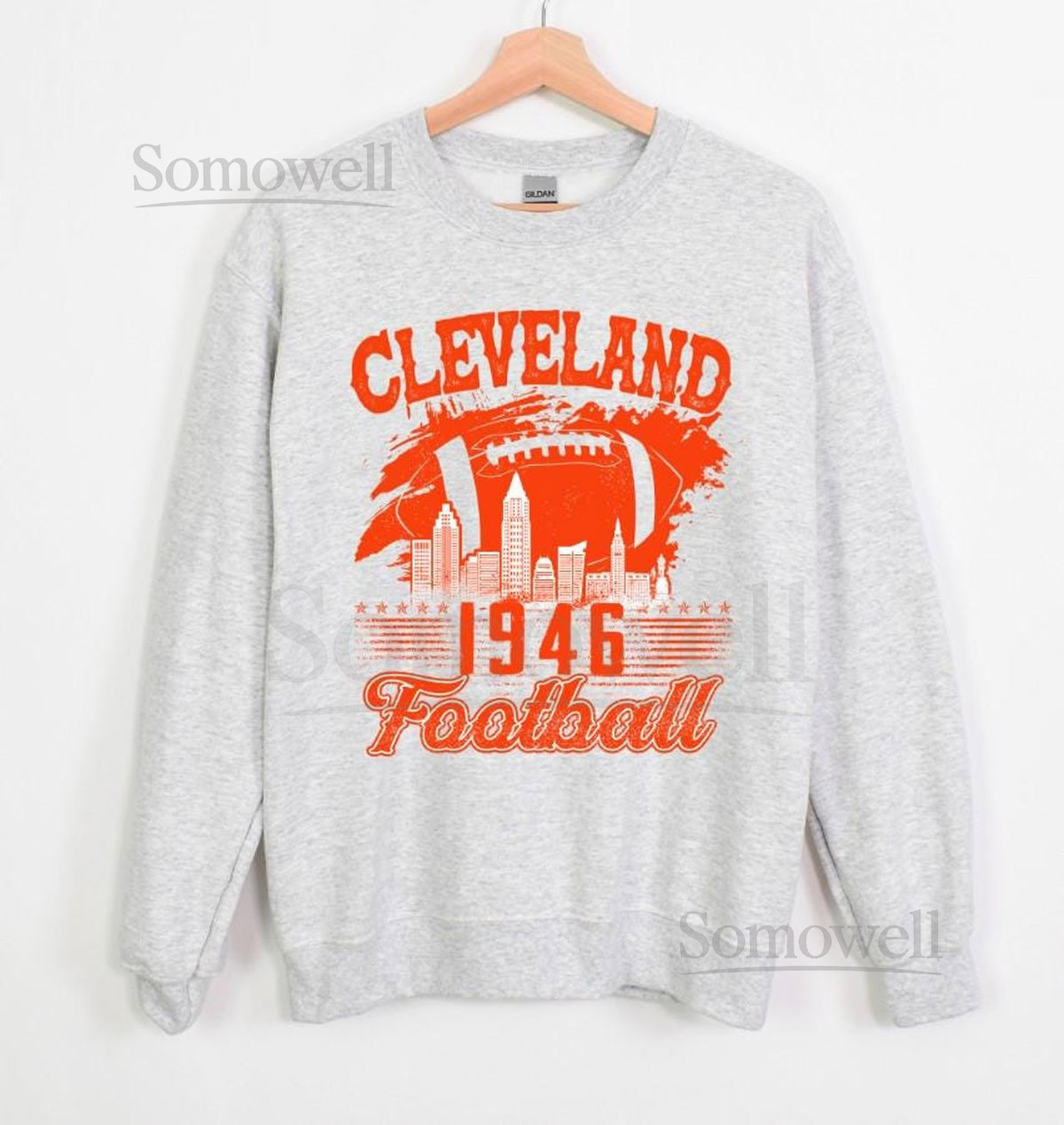 Cleveland 1946 Football T-Shirt Cleveland Vintage 90s Football Sweatshirt Cleveland Game Day Hoodie Football Sunday Unisex Shirts_12