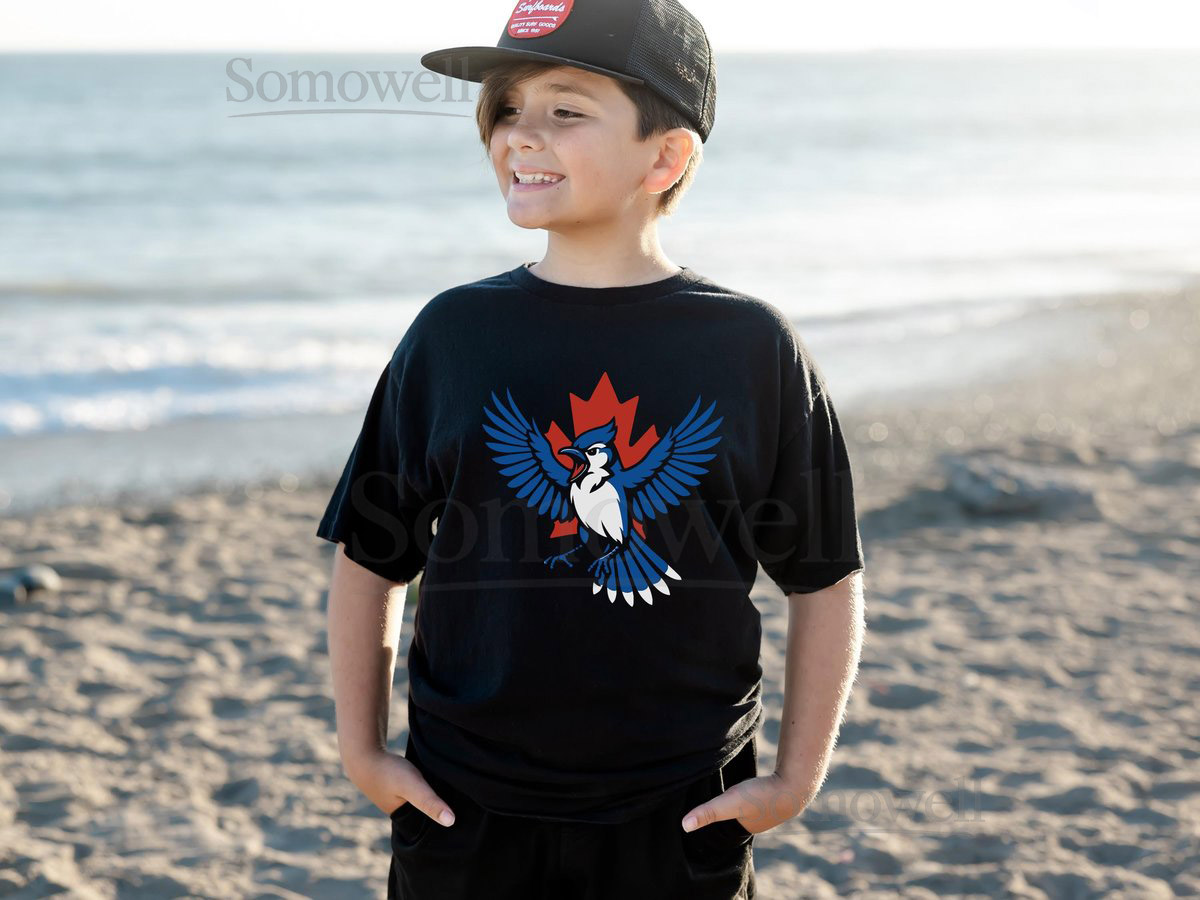 Canada Blue Jay Kids Shirt for Toronto Baseball Fan Child's Toronto T-Shirt for Blue Jay Lovers Canadian Youth Tee for Sports Enthusiasts_148