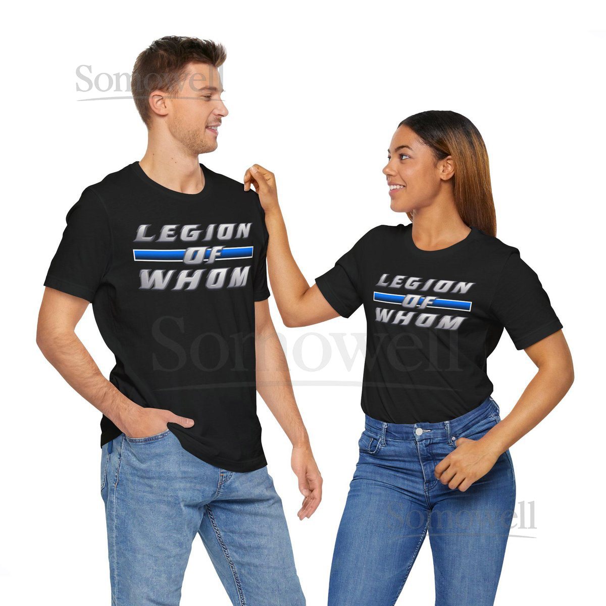 Black LEGION OF WHOM T-Shirt Casual Unisex Short Sleeve T-Shirt Gift for Detroit Lions football fans_36