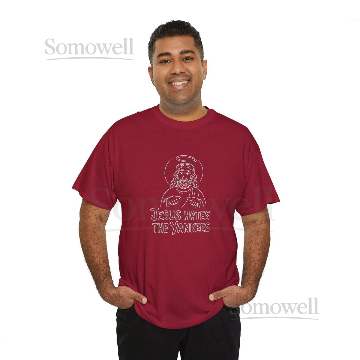 Jesus Hates The Yankees Shirt - Funny Anti Yankees Baseball Tee - Irreverent Sports Fan T-Shirt_553