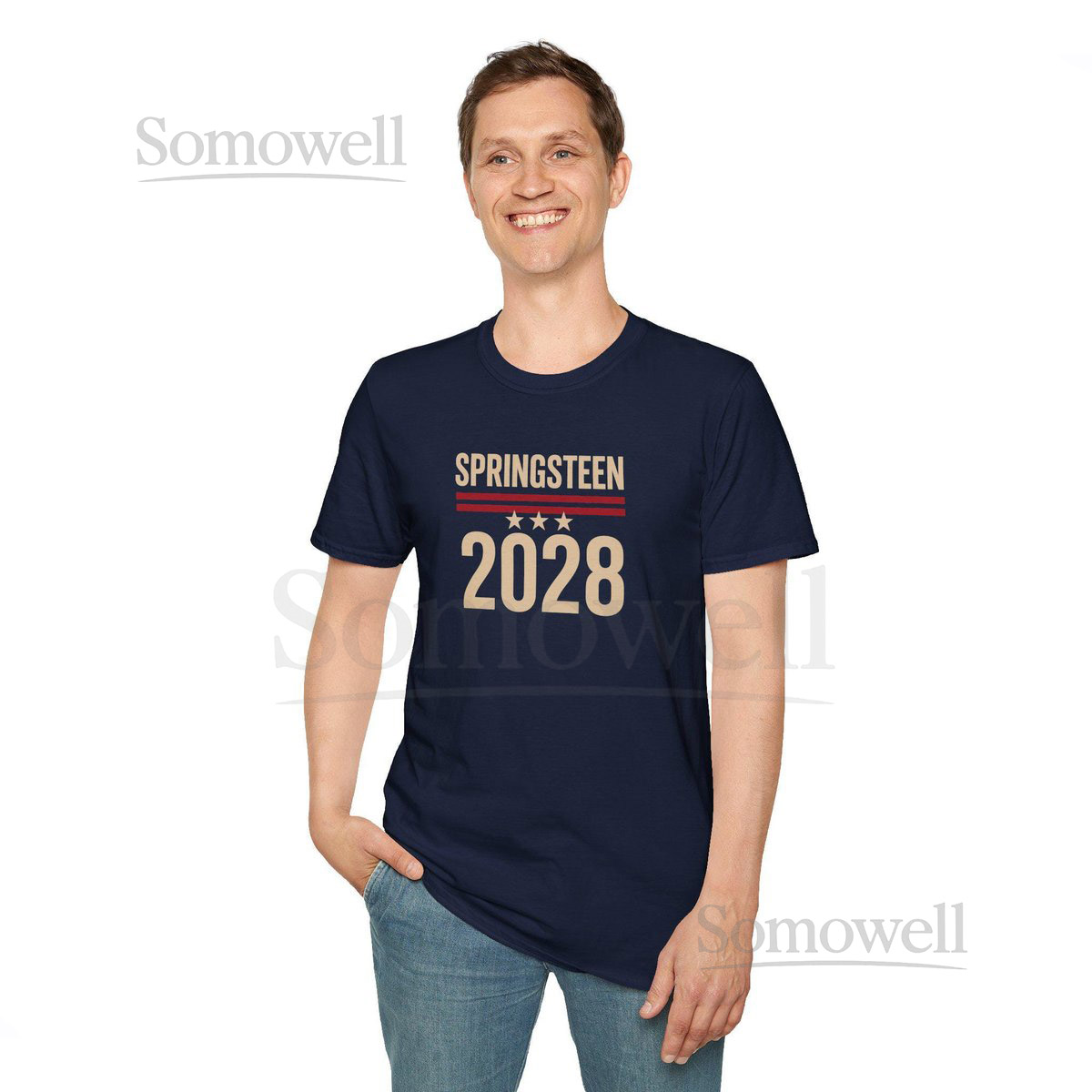 Springsteen 2028 T-Shirt - Political Parody Tee for Bruce Fans and Rock Rebels_488