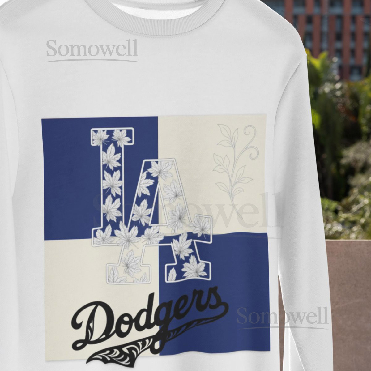 Trending Sweatshirt - Printed La Dodgers Garment Fabric Comfort Color1566 Cute Fall clothes_946