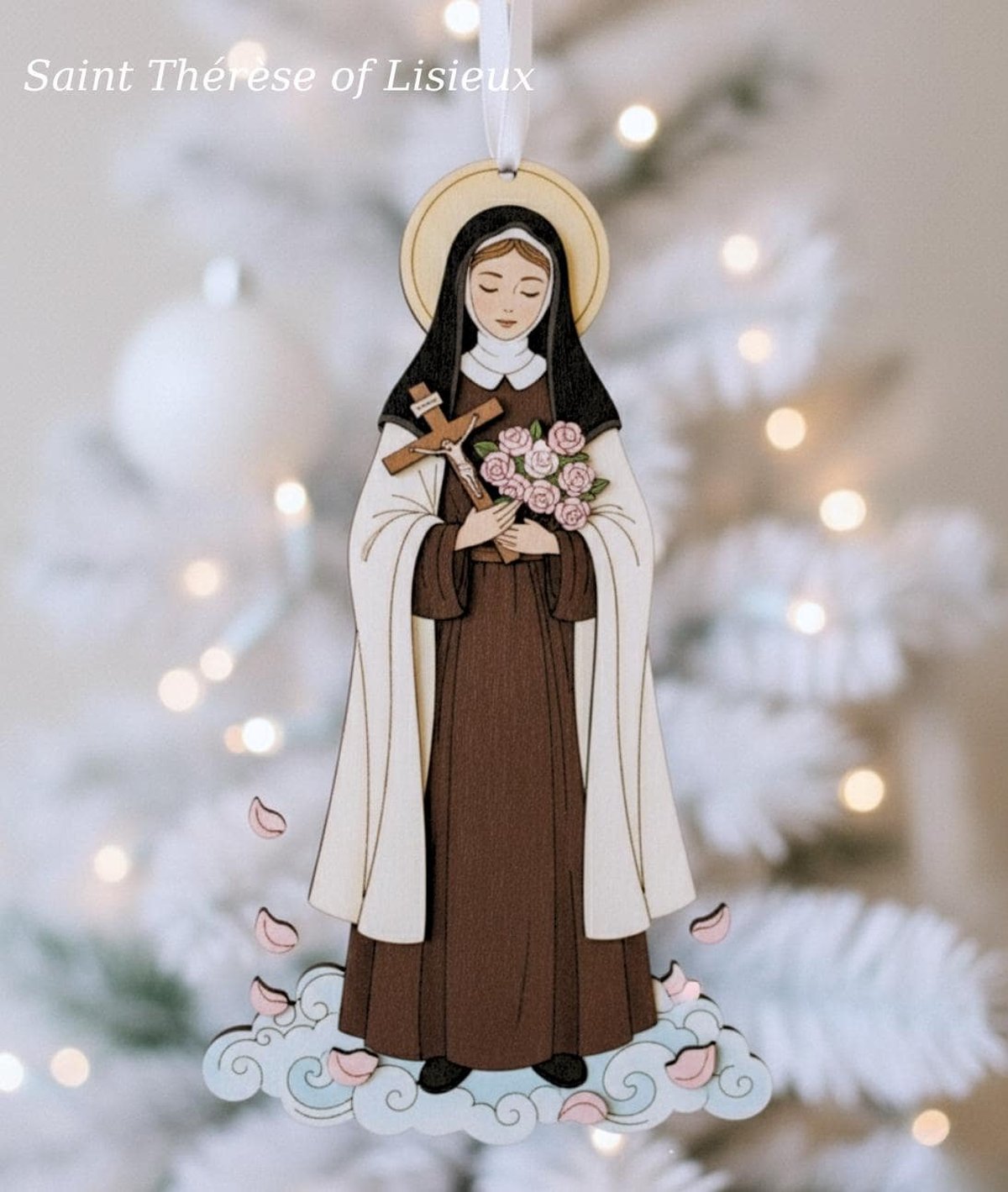 Catholic Saint Ornament Personalized Religious Ornament Our Lady Mary Christmas Decor Christian Gift for Family