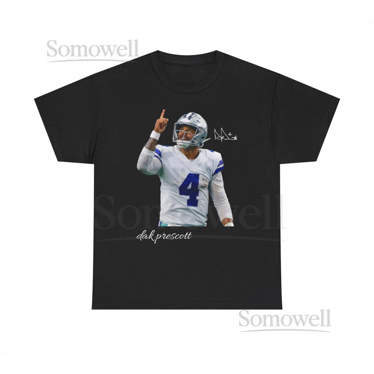 Dak Prescott Dallas Cowboys T Shirt Autograph Edition_105