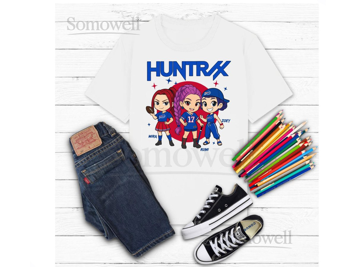 K-Pop Demon Hunters Buffalo Bills T-tshirt Game Day Apparel_741