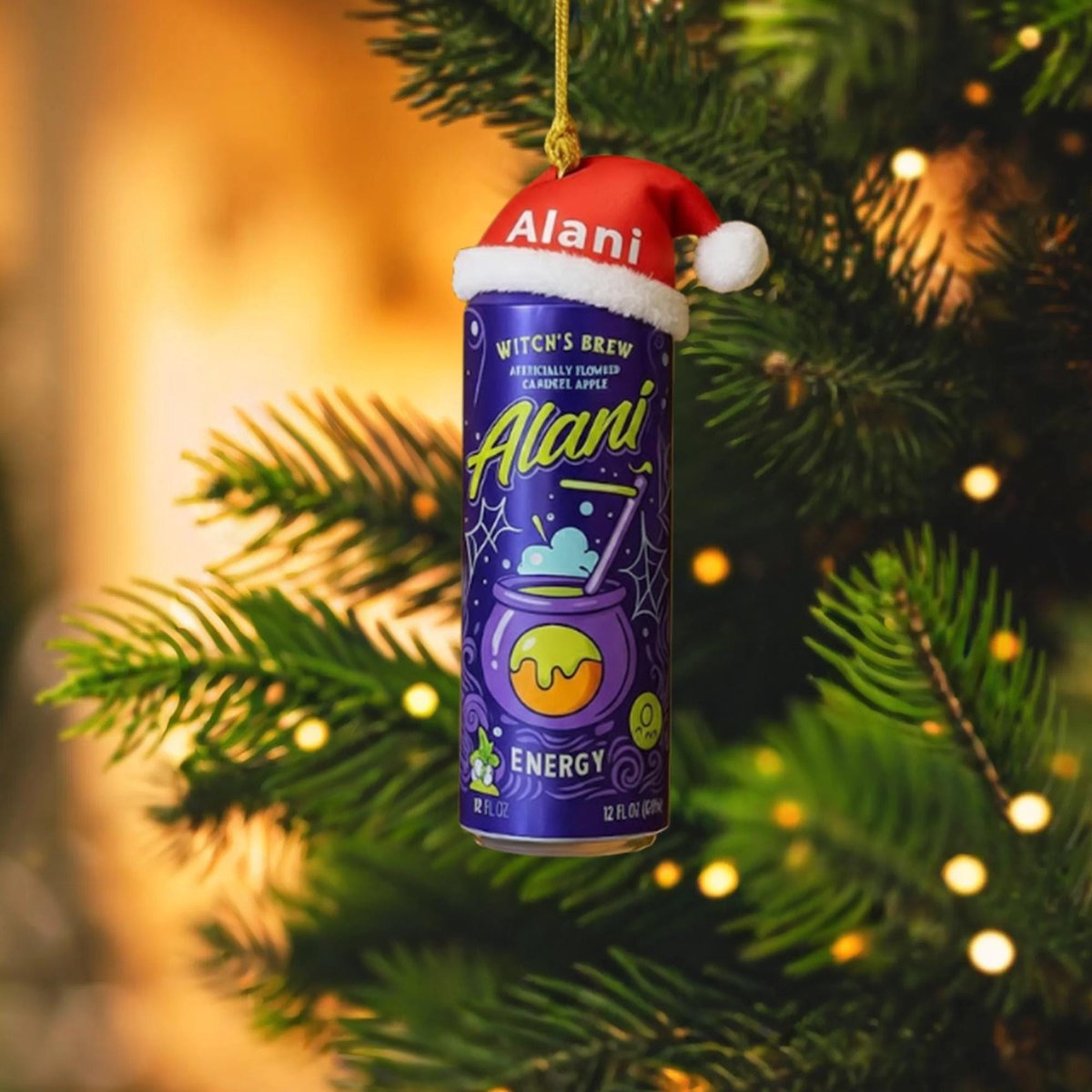Personalized Alani Energy Drink Can Ornament Any Scent or Color New Witches Brew 2025 Can Christmas Ornament Gift For Her_4392868034