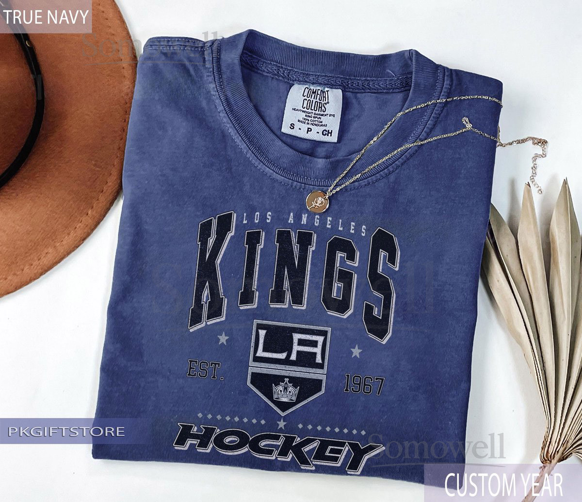 Comfort Colors Vintage Los Angeles King T-Shirt Los Angeles KingT-shirt Kings T-Shirt Hockey Fan T-Shirt Retro Los Angeles Ice Hockey_99
