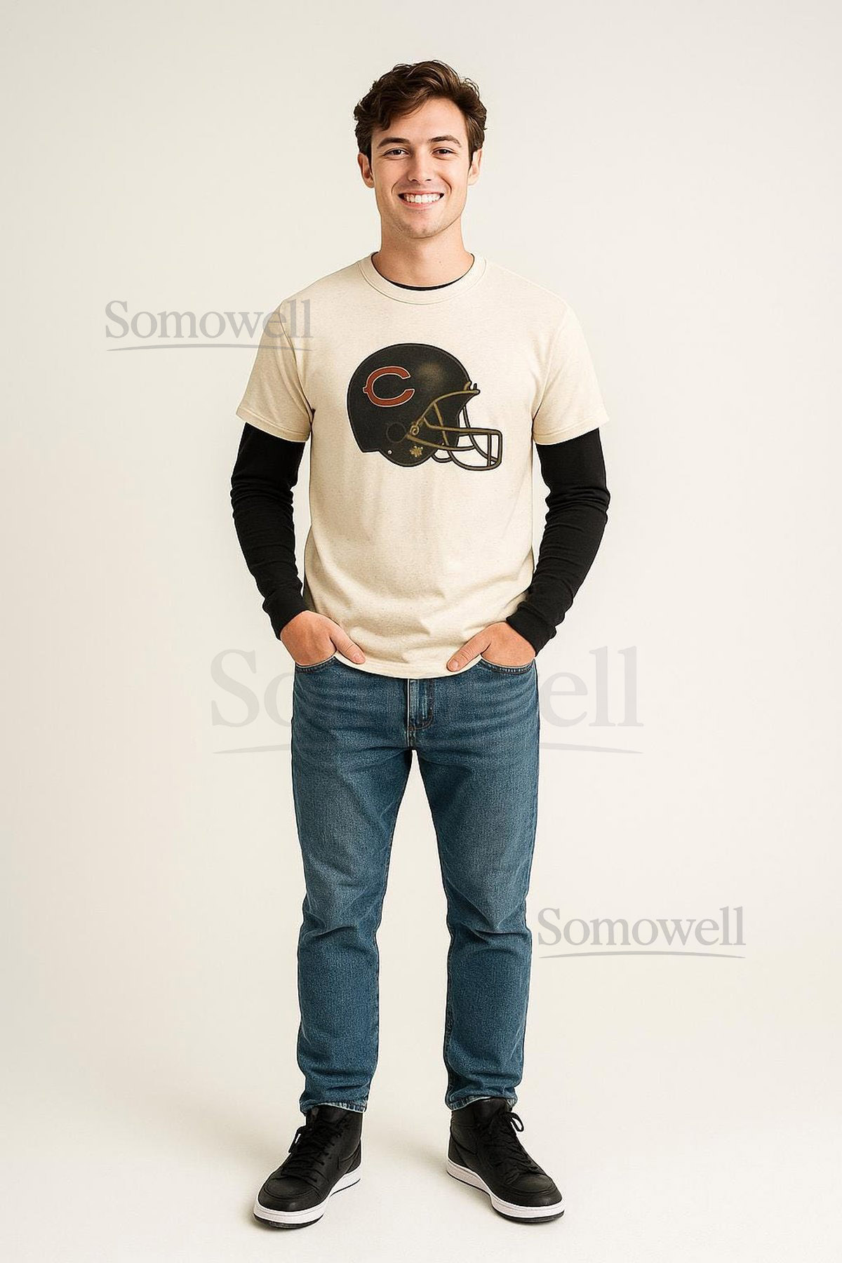 Chicago Bears Unisex Heavy Cotton Tee - Perfect for Game Day Tailgating Sports Events Gifts for Him or Her Team Spirit Shirt_445