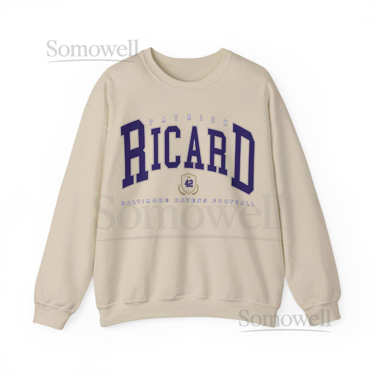 Patrick Ricard Crewneck Sweatshirt Vintage Baltimore Ravens Football Fan Merch Game Day Pullover Sweater Gift_824