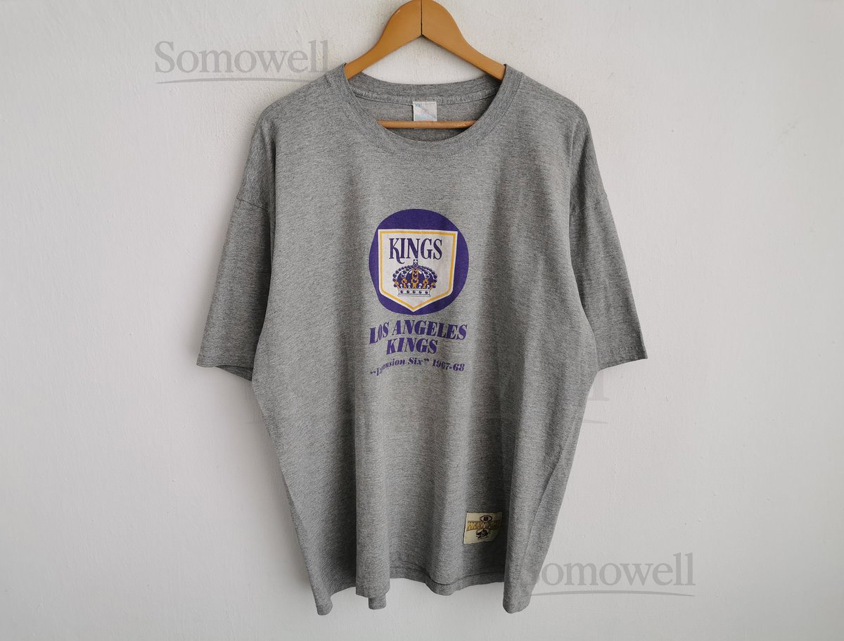 Los Angeles Kings Shirt Vintage Los Angeles Kings NHL Hockey T Shirt Made In USA Size XXL_290